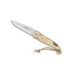 Couteau pliant manche bouleau claude dozorme modle laguiole avec tire - bouchon