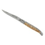 Couteau pliant manche bouleau laguiole le fidle