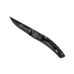Couteau pliant noir manche faon carbone claude dozorme modle le thiers