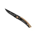 Couteau pliant noir manche olivier claude dozorme mod�le le thiers