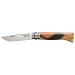Couteau pliant opinel n�08 chaperon, lame inox et manche 4 bois
