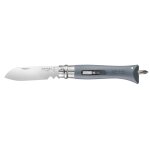Couteau pliant opinel n�09 bricolage manche polyamide gris