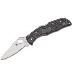Couteau pliant spyderco mod�le endela manche en nylon / fibre de verre + lame dent�e