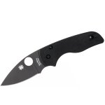 Couteau pliant spyderco mod�le lil'native � lame noire manche en g10 noir