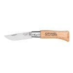 Couteau de poche opinel tradition inox n02 lame 3, 5cm