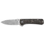 Couteau de poche qsp hawk en acier damas 10, 5cm Couteau de poche qsp hawk en acier damas 10, 5cm