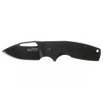 Couteau de poche sog stout flk en acier inox / g10 noir 9, 6cm