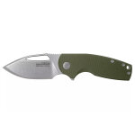 Couteau de poche sog stout flk en acier inox / g10 olive 9, 6cm