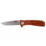 Couteau de poche sog twitch ii en bois naturel 9cm
