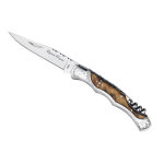 Couteau de poche et tire - bouchon 12cm burl laguiole bougna