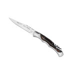 Couteau de poche + tire - bouchon laguiole bougna baroque marron