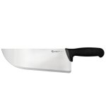Couteau pro pour le boucher lourd ambrogio sanelli supra noir 28cm