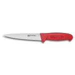Couteau  saigner 17cm manche rouge marque fischer