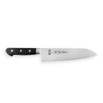Couteau mod�le santoku 18cm yoshihiro acier poudre srs15