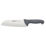 Couteau santoku colour prof arcos lame 18cm avec alv�oles