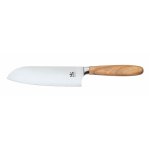 Couteau santoku gehring gamme oli vita lame en inox 18cm avec manche en olivier