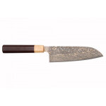 Couteau mod�le santoku japonais vg10 gold takeshi saji