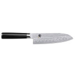 Couteau santoku kai shun classic damas lame alv�ol�e 18cm