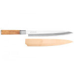Couteau pour sashimi 24cm olive 7cr wusaki Couteau pour sashimi 24cm olive 7cr wusaki