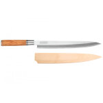 Couteau pour sashimi lame 27cm olivier 7cr wusaki Couteau pour sashimi lame 27cm olivier 7cr wusaki