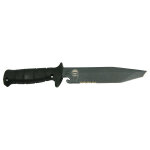 Couteau semi - dent� avec logo gign wing - tactic wing06113 wildsteer manche kraton noir + brise - vitre ...