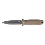 Couteau sog pentagon fx covert lame 7, 6cm en g10 marron