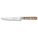 Couteau à steak lisse sabatier provençao forgé 13cm poignée olivier Couteau à steak lisse sabatier provençao forgé 13cm poignée olivier