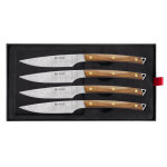 Couteaux  steak x 4 manche incurv olivier icel