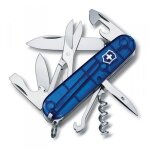 Couteau suisse climber victorinox bleu translucide 91mm