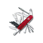 Couteau suisse cyber tool l victorinox rouge translucide 91mm