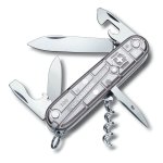 Couteau suisse spartan silvertech victorinox gris translucide 91mm