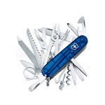 Couteau suisse swisschamp victorinox bleu translucide 91mm