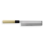Couteau mod�le usuba 18cm lame biseaut�e carbone yoshihiro jyosaku