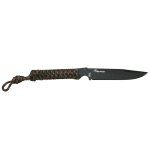 Couteau mod�le wild tech4 xl wt4xl3116 wildsteer manche paracorde woodland camo + �tui