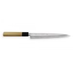 Couteau mod�le yanagiba 21cm lame biseaut�e carbone yoshihiro