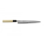 Couteau mod�le yanagiba 24cm lame biseaut�e carbone yoshihiro jyosaku