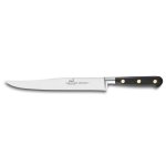 Couteau yatagan 20cm sabatier idéal inox forgé rivets laiton Couteau yatagan 20cm sabatier idéal inox forgé rivets laiton