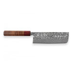 Couteau yoshimi kato nakiri 16. 5cm lame damass�e c?ur sg2 - mod�le artisanal