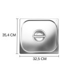Couvercle pour bacs gastronormes professionnels hendi kitchen line mod�le gn 2 / 3