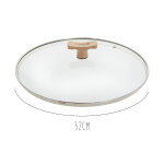 Couvercle bomb� en verre de buyer pontet en bois de h�tre