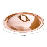 Couvercle mauviel en cuivre m'h�ritage pontet bronze