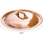 Couvercle mauviel en cuivre m'h�ritage pontet bronze