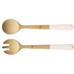 Couverts  salade pebbly 29cm en bambou