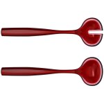 Couverts  salade rouge cologiques guzzini dolcevita