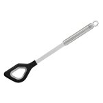 Cuillère de cuisine ajourée en inox et silicone rosle Cuillère de cuisine ajourée en inox et silicone rosle