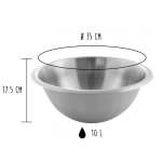 Cul de poule 35cm inox matfer Cul de poule 35cm inox matfer