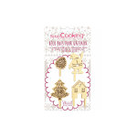 D�cors de b�che de no�l x 4 en bois scrapcooking