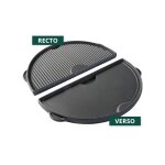 Demi plancha réversible fonte big green egg l Demi plancha réversible fonte big green egg l