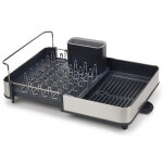 gouttoir pour vaisselle extensible joseph joseph extend steel  bec verseur