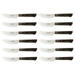 Ensemble de 12 couteaux  pizza ou steak manche marron tramontina modle 29810 - 165